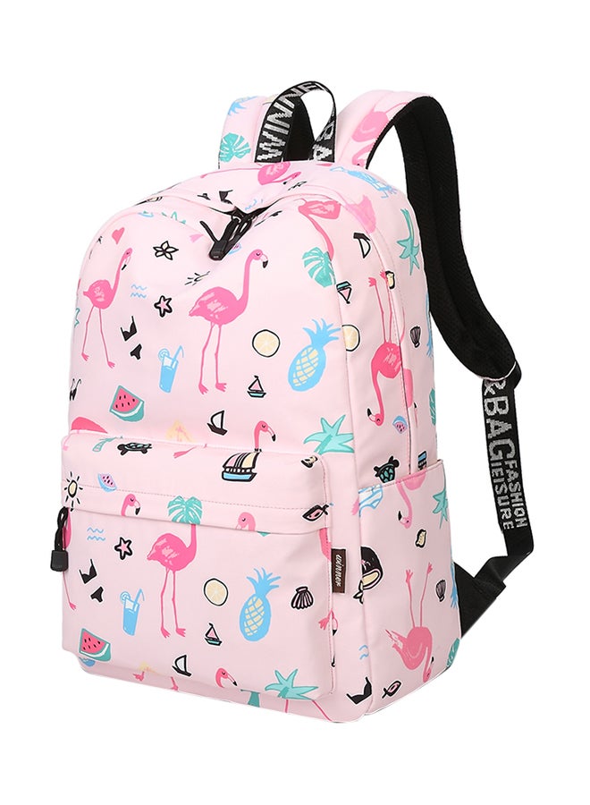 Lianz Backpack With Polyester Coating Pink