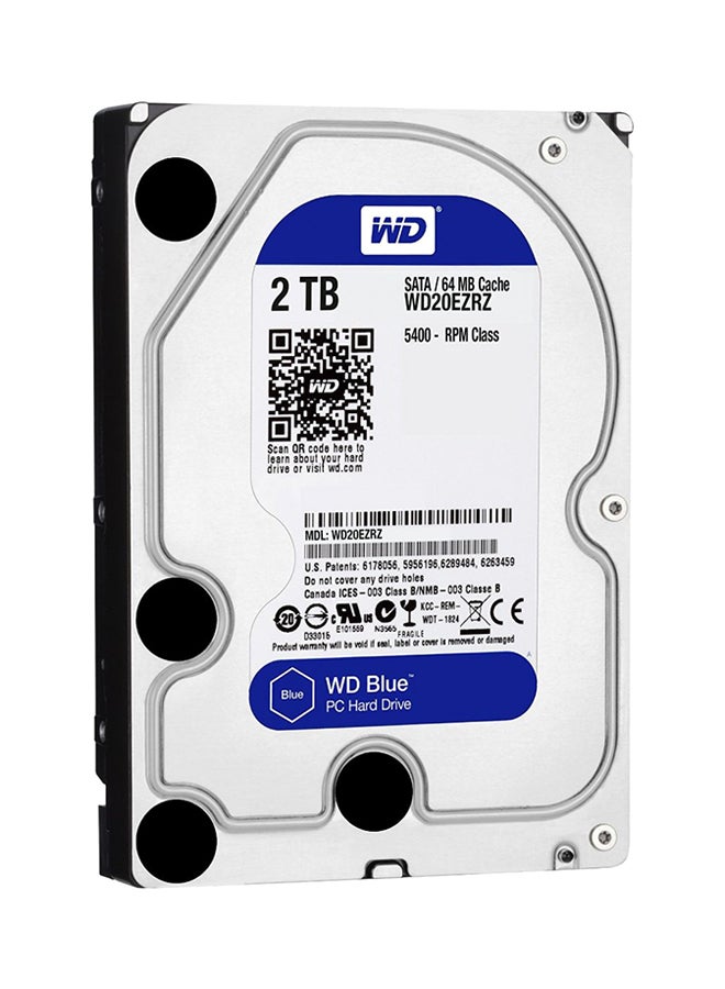WD - Blue 5400RPM Class SATAIII 256MB 3.5" Desktop Hard Drive 2 TB - Image 1