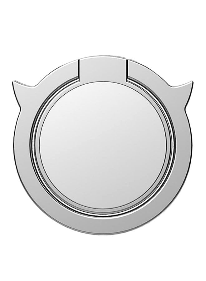 Bluelans Demon Horns Finger Ring Phone Holder Silver