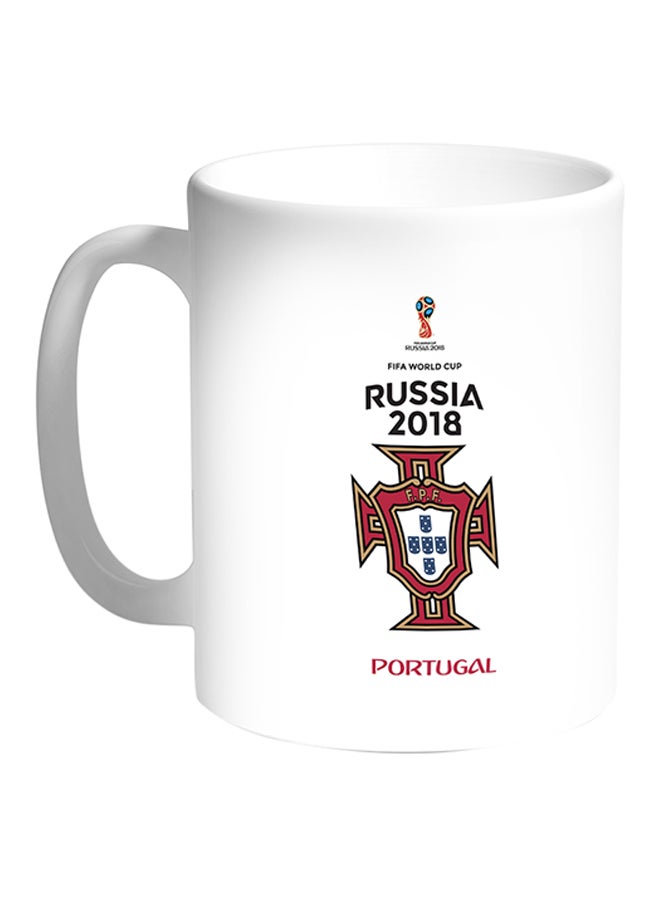 Decalac FIFA World Cup 2018 Portugal Printed Coffee Mug White