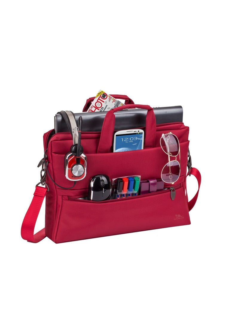 RivaCase Laptop Bag For 15.6-Inch Laptops Red - Image 2