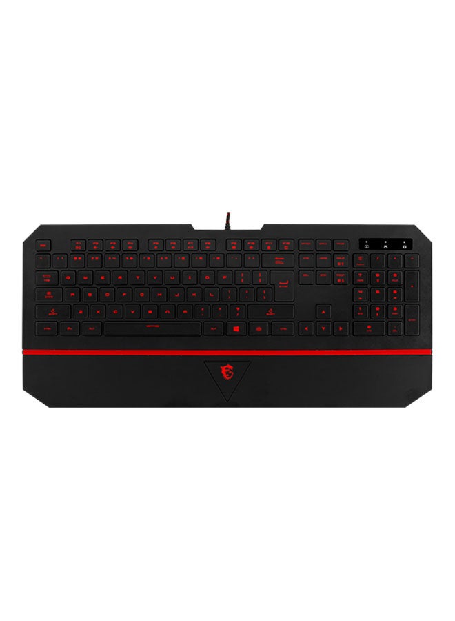 MSI - Interceptor DS4100 Gaming Keyboard Black - Image 1