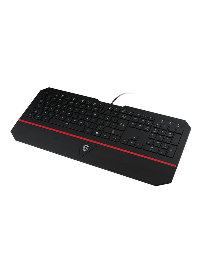 MSI - Interceptor DS4100 Gaming Keyboard Black - Image 1