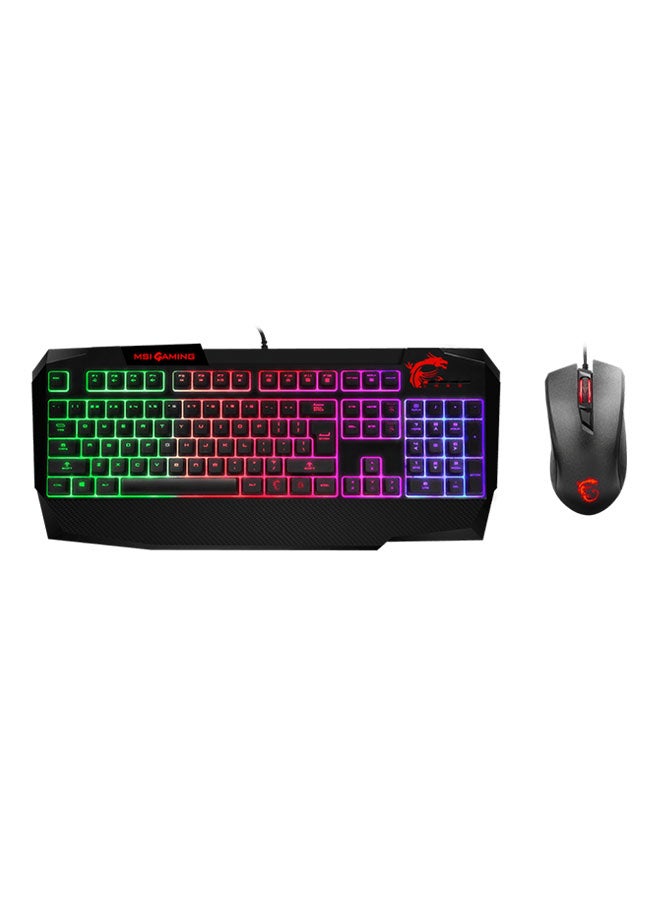 MSI - Vigor GK40 Gaming Keyboard And Mice Set Black - Image 1