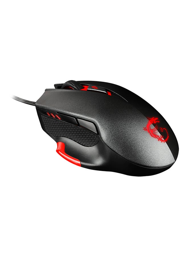 MSI - Interceptor DS300 Wired Gaming Mouse Black - Image 1