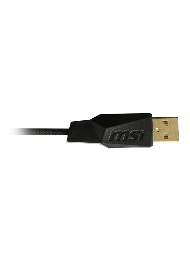 MSI - Interceptor DS300 Wired Gaming Mouse Black - Image 1