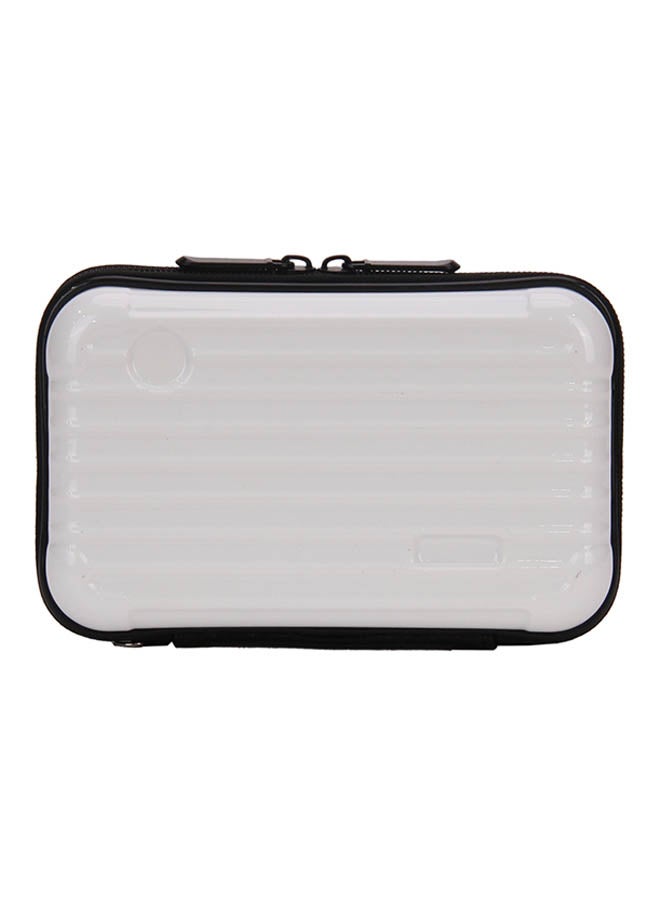 YUEJIN Plastic Zip Closure Makeup Bag White - Image 1