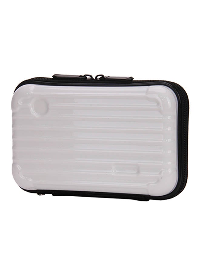 YUEJIN Plastic Zip Closure Makeup Bag White - Image 2