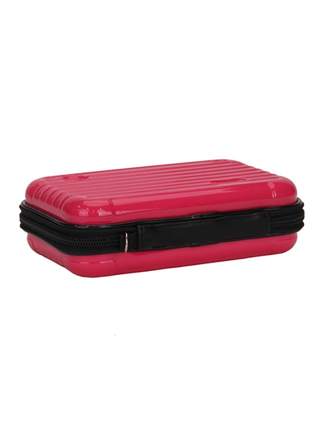 YUEJIN Plastic Zip Closure Makeup Bag Pink - Image 4