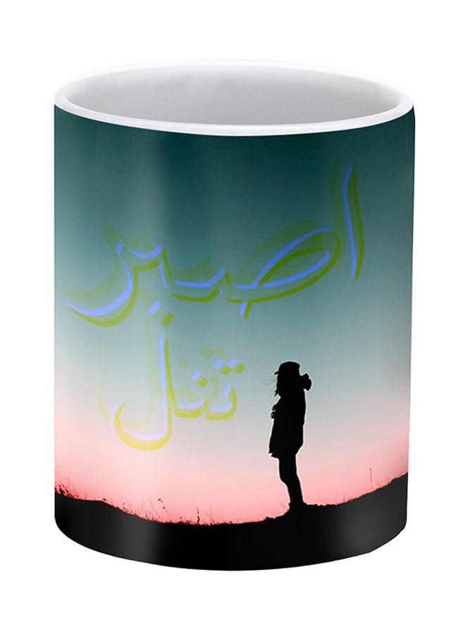 ستايلايزد كوب بتصميم بيشنس مطبوع أخضر/أسود - Image 2