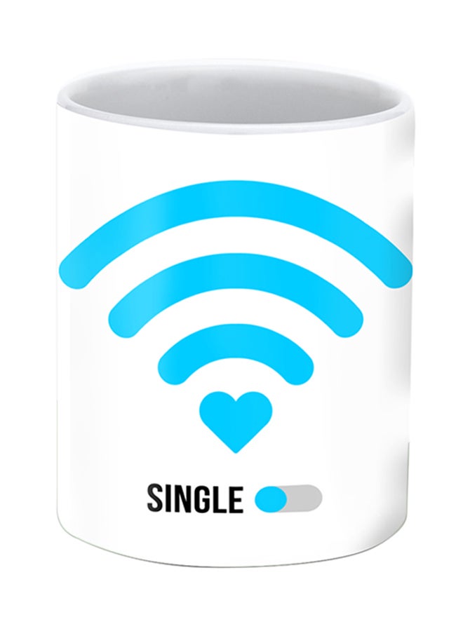 Stylizedd He’s Single Premium Design Printed Mug White - Image 2