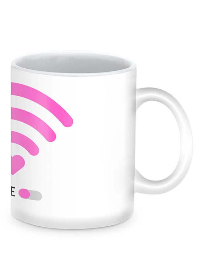 Stylizedd She’s Single Premium Design Printed Mug White - Image 1