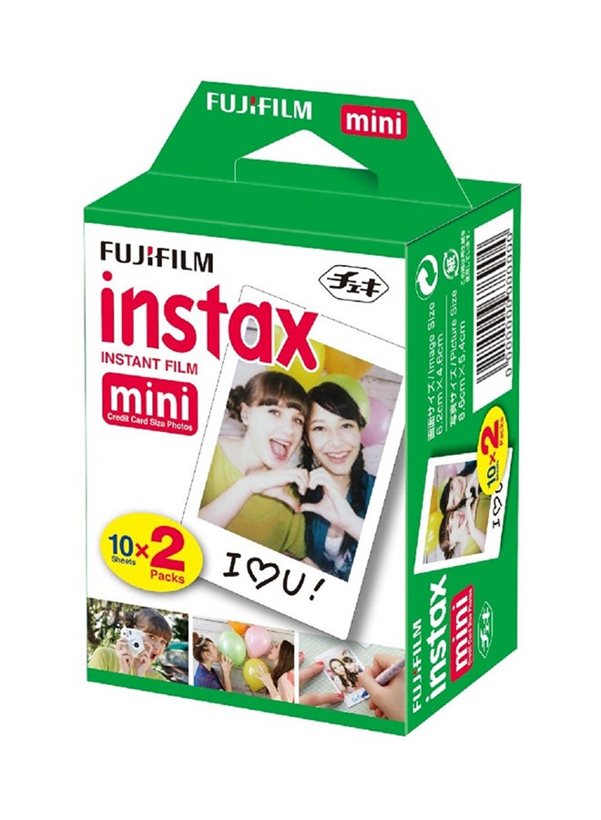 Fuji Pack Of 2 Instax Mini Instant Film Frames Multicolour 