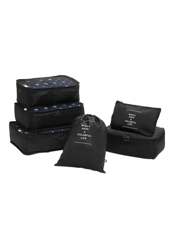 Generic 6-Piece Travelling Storage Bag Set Black  - Image 1