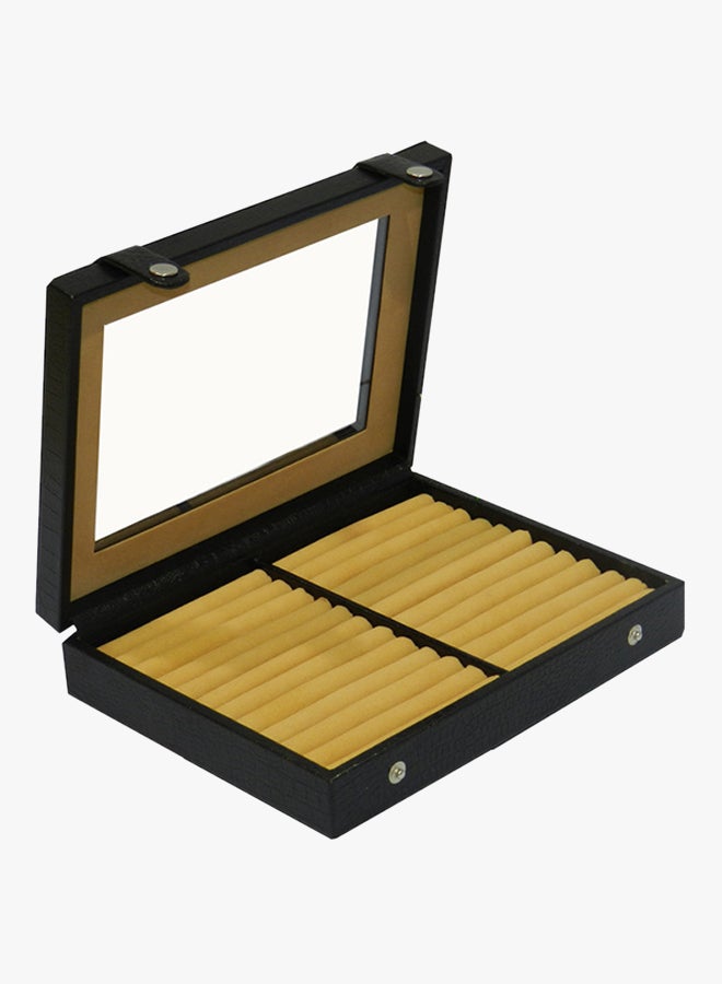 LAVERI LEATHER - Ring And Cufflinks Jewellery Box - Image 1