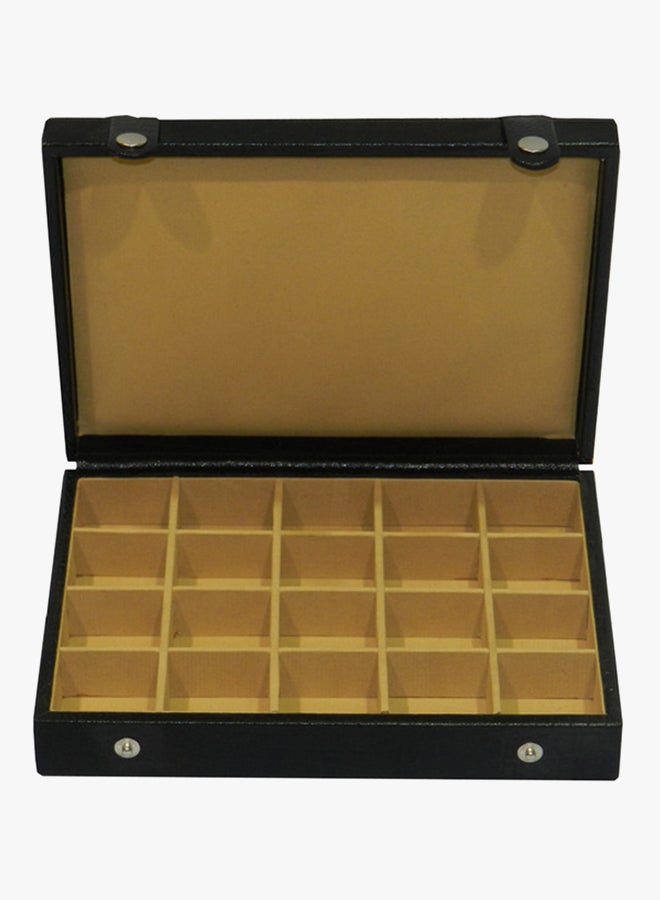 LAVERI LEATHER - Cufflinks And Jewellery Storage Box - Image 1