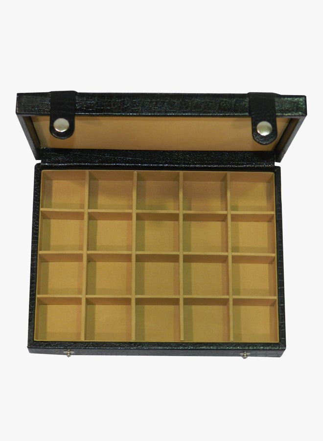LAVERI LEATHER - Cufflinks And Jewellery Storage Box - Image 1