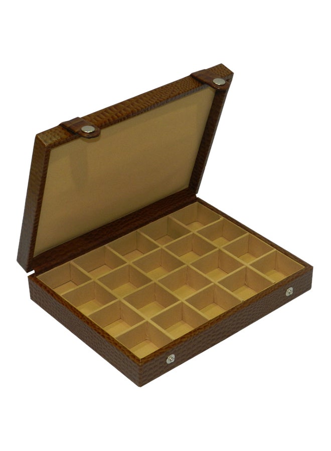 LAVERI LEATHER Cufflinks And Jewellery Storage Box - Image 1