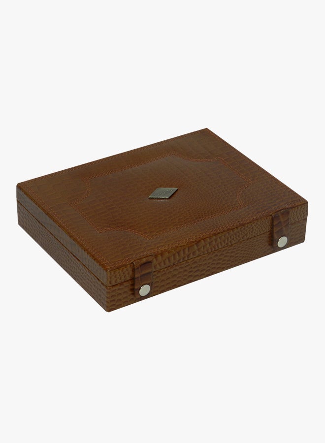 LAVERI LEATHER Cufflinks And Jewellery Storage Box - Image 4