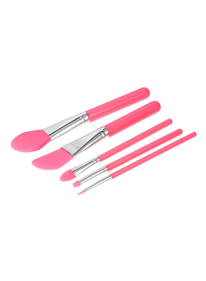 آنسيلف طقم فرش مكياج من السيليكون من 6 قطع وردة حمراء - Image 2