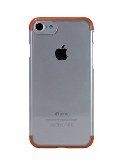 Thermoplastic Polyurethane Fence Case Cover For Apple iPhone Clear/Orange