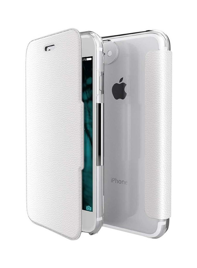 x-doria Leather Engage Case Cover For Apple iPhone 7 White/Clear 