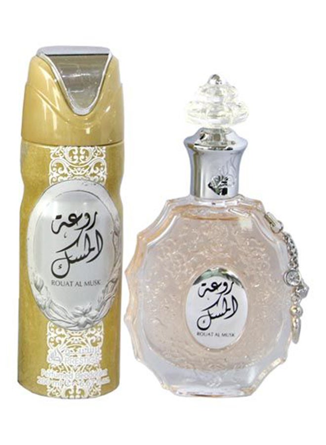 لطافة طقم هدايا روعة المسك من قطعتين EDP 100 مل