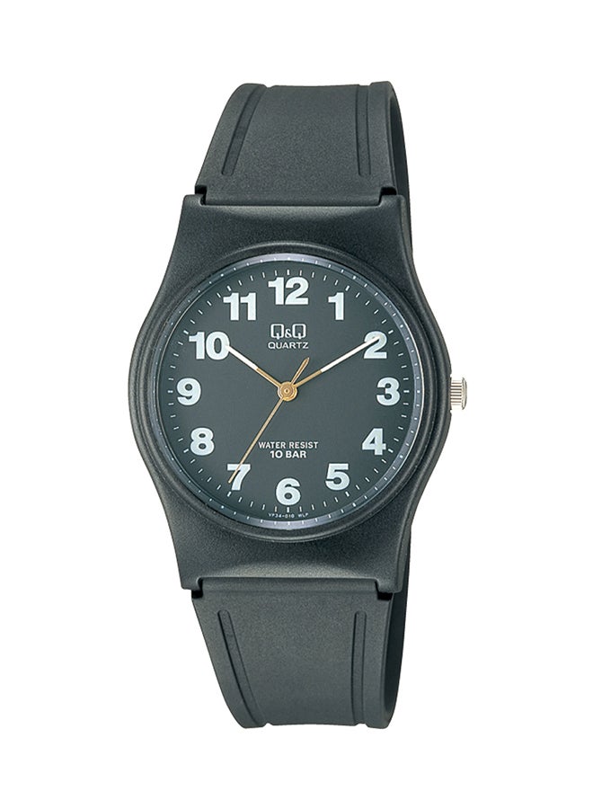 ساعة يد بعقارب وسوار مطاطي مقاومة للماء طراز VP34 010 men