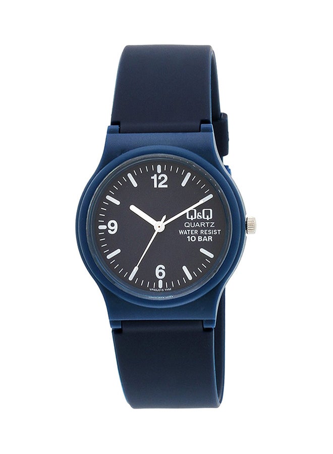 Q&Q Men's Water Resistant Rubber Analog Watch VP46 015 - Image 1