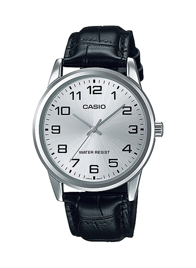 CASIO Women's Leather Analog Wrist Watch LTP-V001L-7BUDF - 25 mm - Black  - Image 1