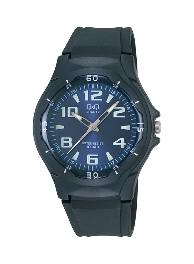 Q&Q men Water Resistant PU Analog Watch VP58J003Y - 40 mm - Black - Image 1