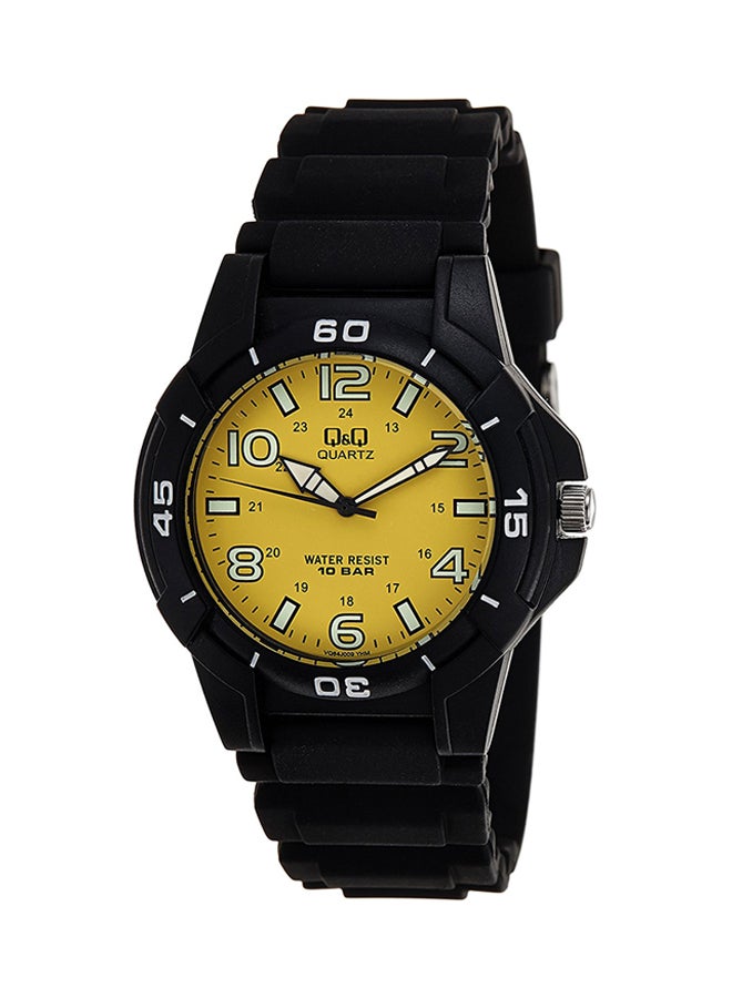 Q&Q Men's Water Resistant Resin Analog Watch VQ84J009Y - 47 mm - Black - Image 1