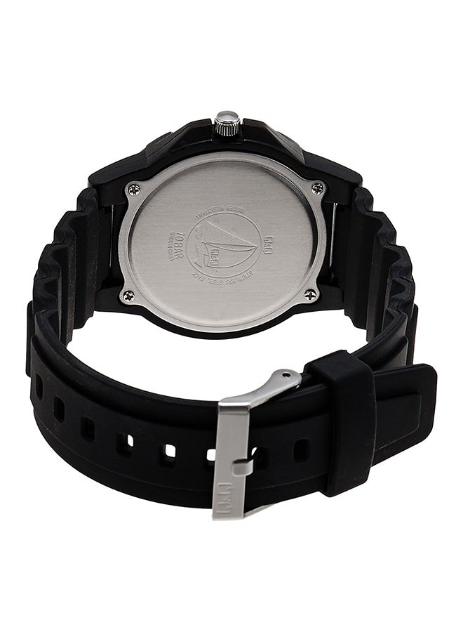 Q&Q Men's Water Resistant Resin Analog Watch VQ84J009Y - 47 mm - Black - Image 2