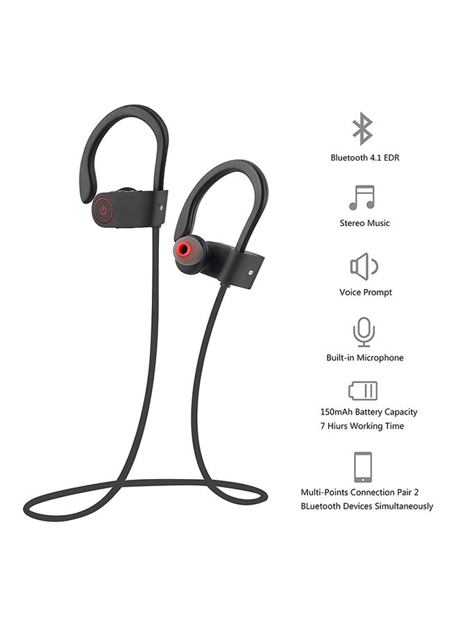 ES-F2 In-Ear Bluetooth Headset With Mic Black - Image 2