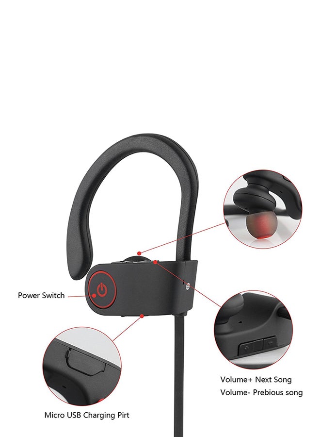 ES-F2 In-Ear Bluetooth Headset With Mic Black - Image 3