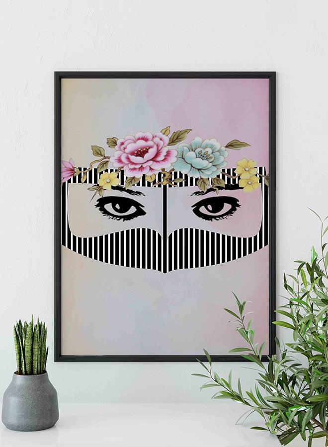 إطار صورة جداري ديكوري يوضع أعلى الطاولة متعدد الألوان 33x22سم