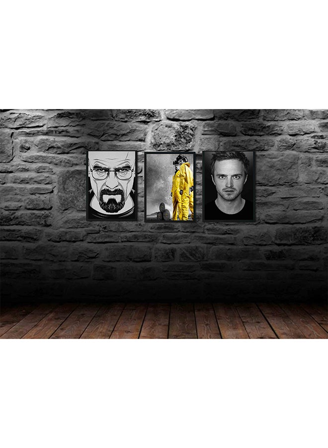 لوحة 3 لوحات فنية ديكور للحائط متعدد الألوان 33 x 22 x 2Ø³Ù†ØªÙŠÙ…ØªØ± - Image 2