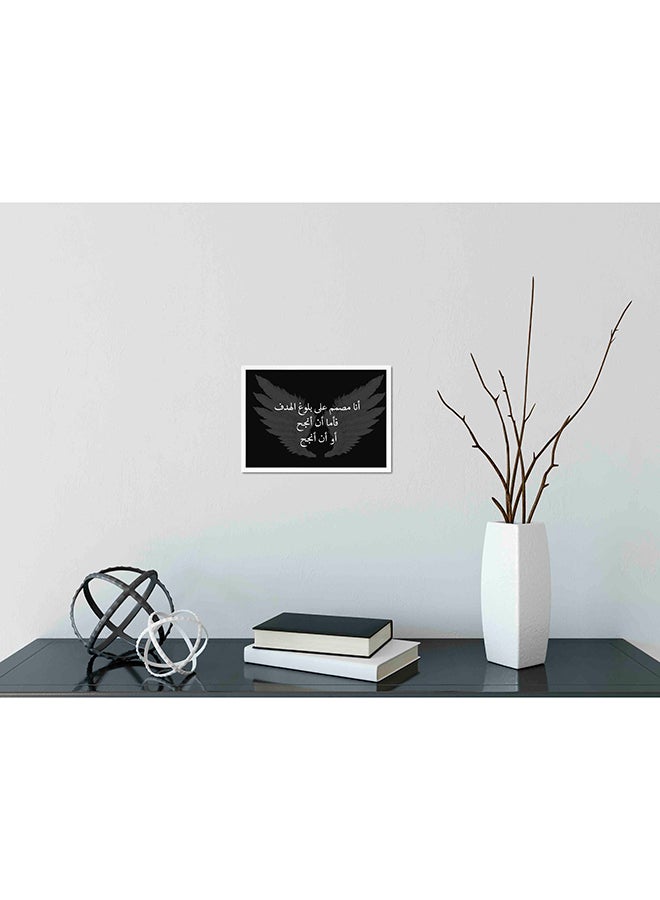 LOWHA Wooden Framed Wall Art Painting Black/White  - Image 2