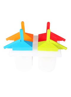 4-piece Sip-A-Pop Ice Pop Molds Set Red/Orange/Blue 13centimeter