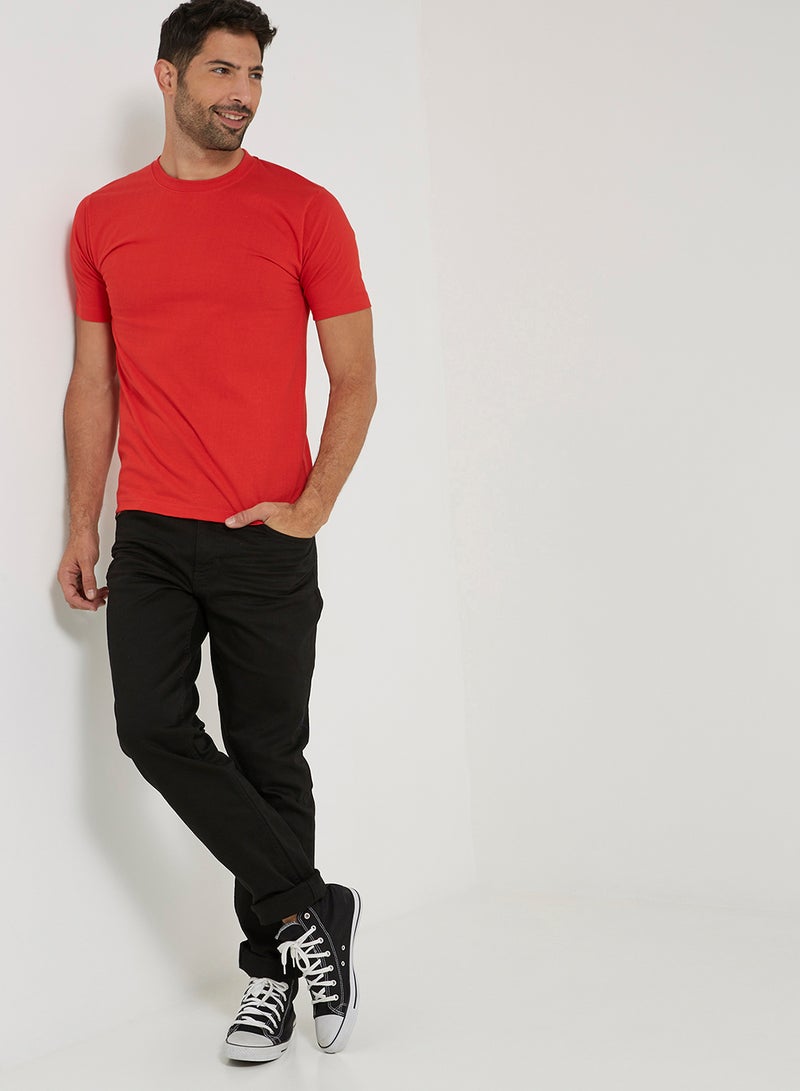 Soko Mesh Short Sleeves T-shirt Red  - Image 3