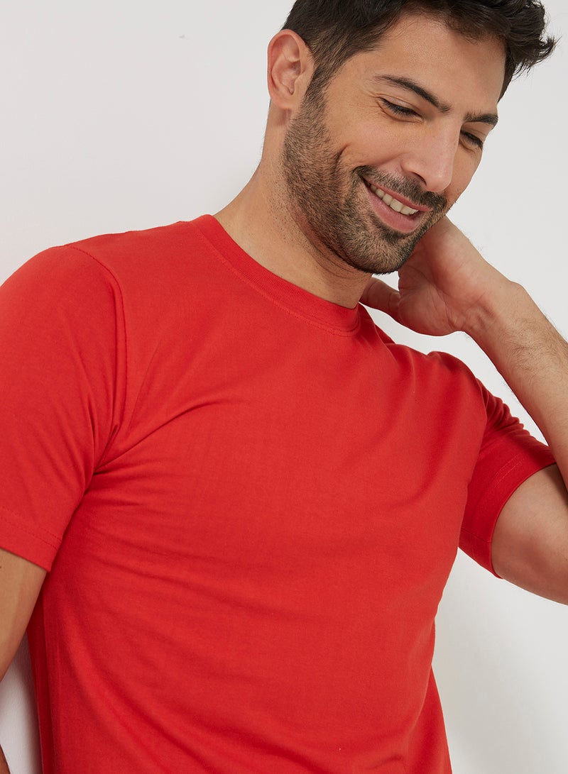 Soko Mesh Short Sleeves T-shirt Red  - Image 4