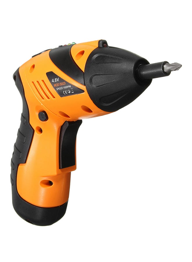 DCTOOLS 45-Piece Rechargeable Cordless Electric Power Drill With Drill Bits And Screwdriver Bits Yellow/Black 16X20X8cm - Image 2