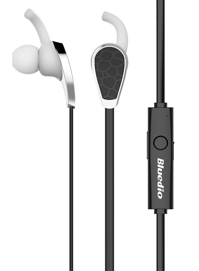 بلوديو سماعات أذن ستيريو لاسلكية رياضية طراز S2 أسود/ أبيض - Image 2