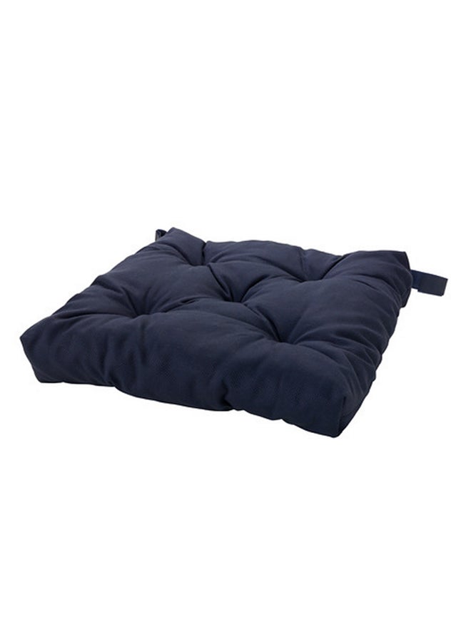 Cotton Chair Pad Blue 40x38x7centimeter
