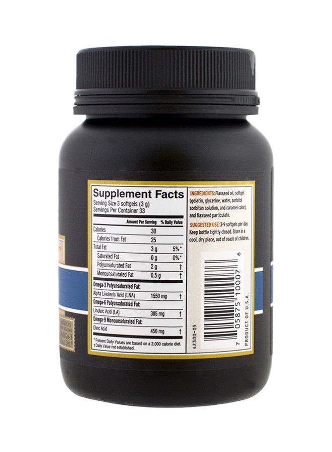 BARLEAN'S 100 Capsules Lignan Flax Oil - Image 2