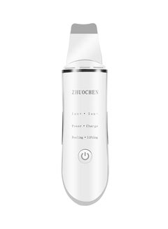 Ultrasonic Rechargeable Skin Scrubber White