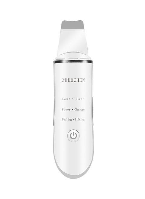 Ultrasonic Rechargeable Skin Scrubber White