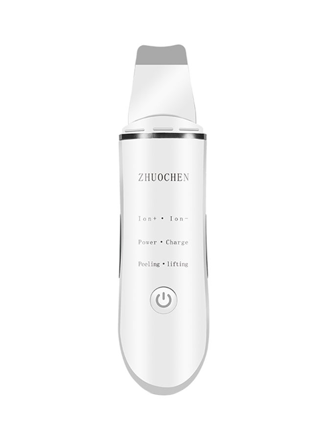 ZHUOCHEN - Ultrasonic Rechargeable Skin Scrubber White - Image 1