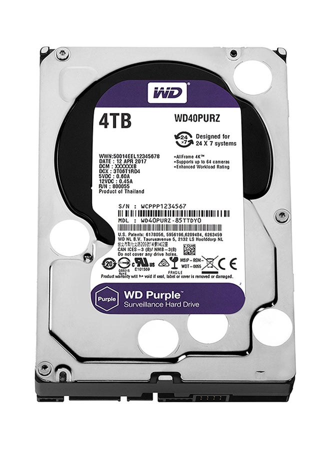 WD - Surveillance Internal Hard Drive Silver/Black - Image 1