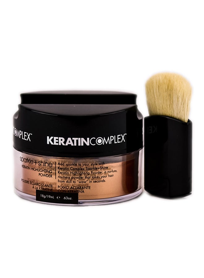 KERATIN COMPLEX Sparkle + Shine Keratin Hair Highlighting Powder Bronze 18grams 